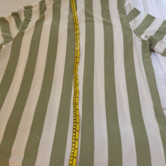 Puma Downtown Towelling Green Stripe Polo Shirt - Picture 6 of 9